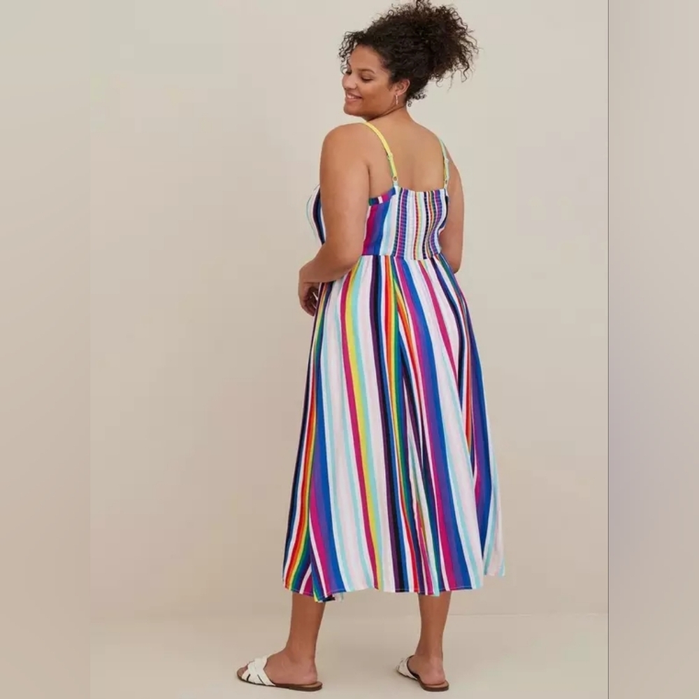 🌈Torrid🌈 Multicolor Striped Pride Dress Size 1 - Picture 8 of 10